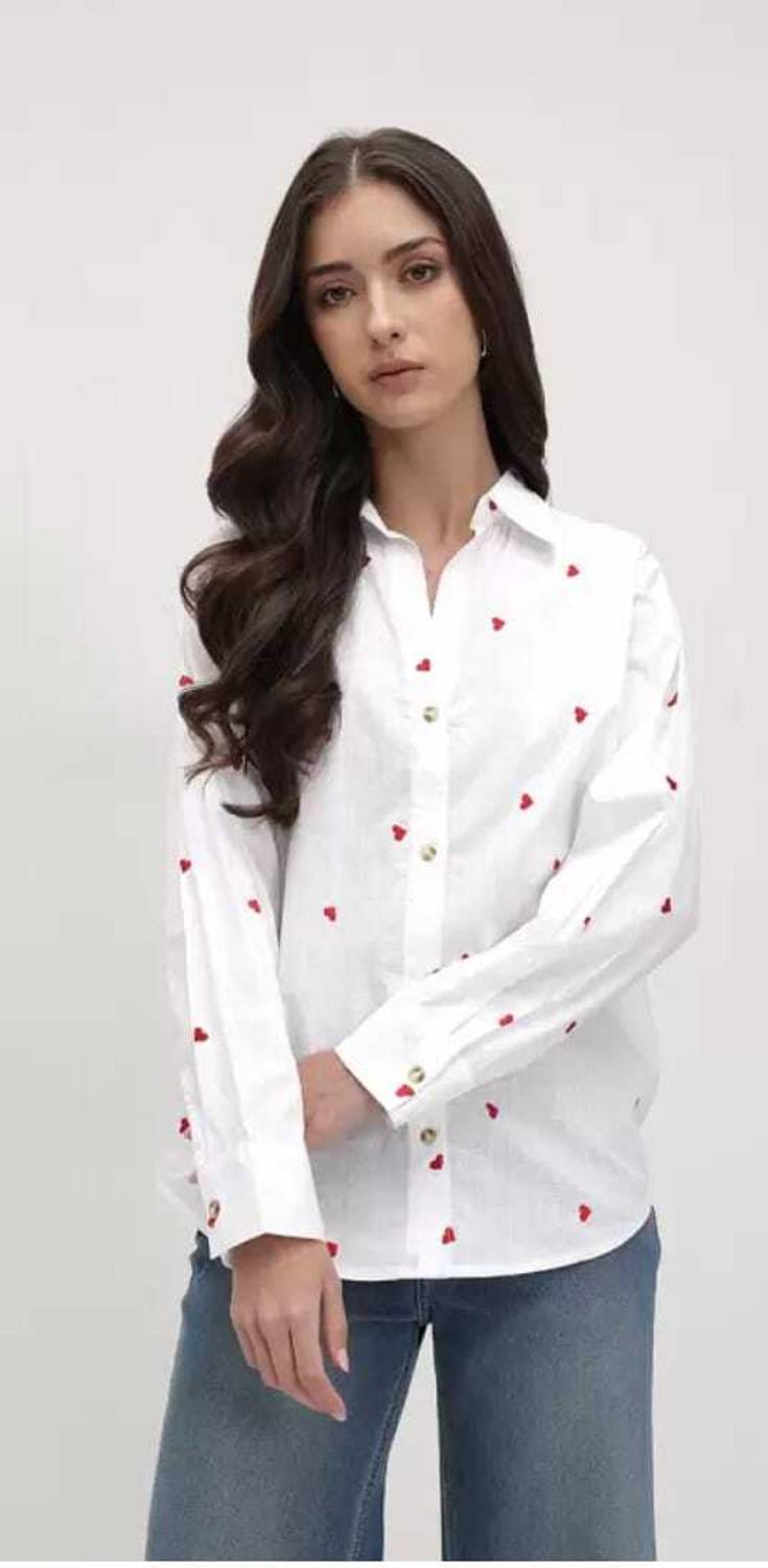 Red Heart Formal Shirt
