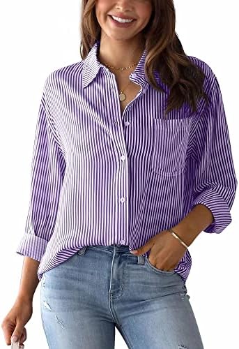 Purple & White Formal Shirt
