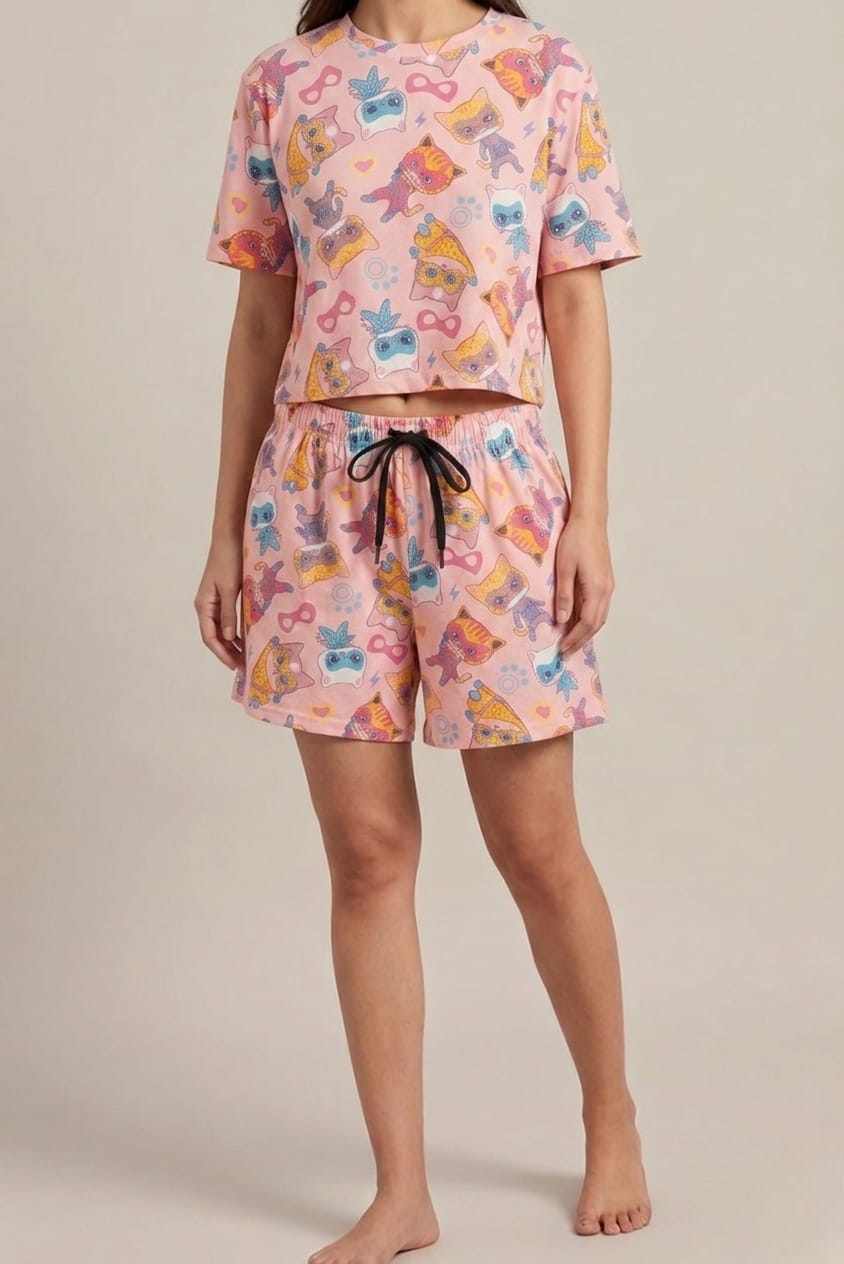 Cotton Night Wear Set