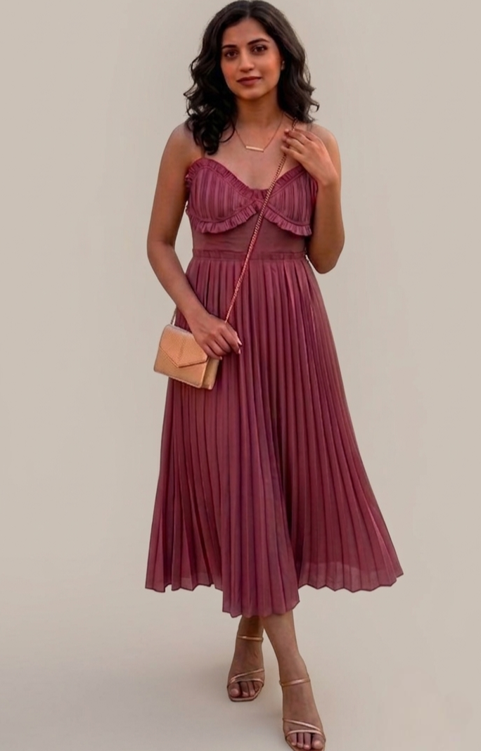 Rose Gold Semi Formal Wedding Dress
