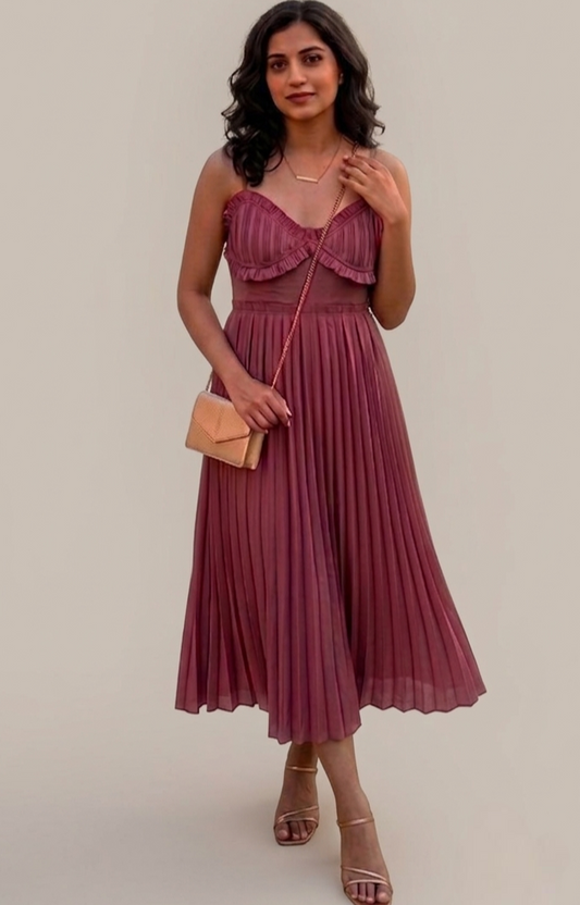 Rose Gold Semi Formal Wedding Dress