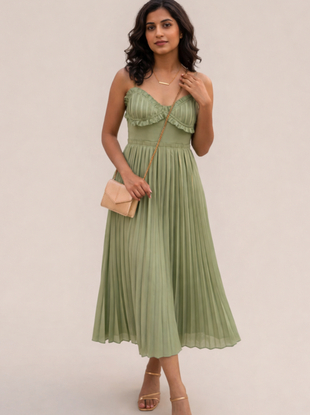 Sage Green Semi Formal Wedding Dress