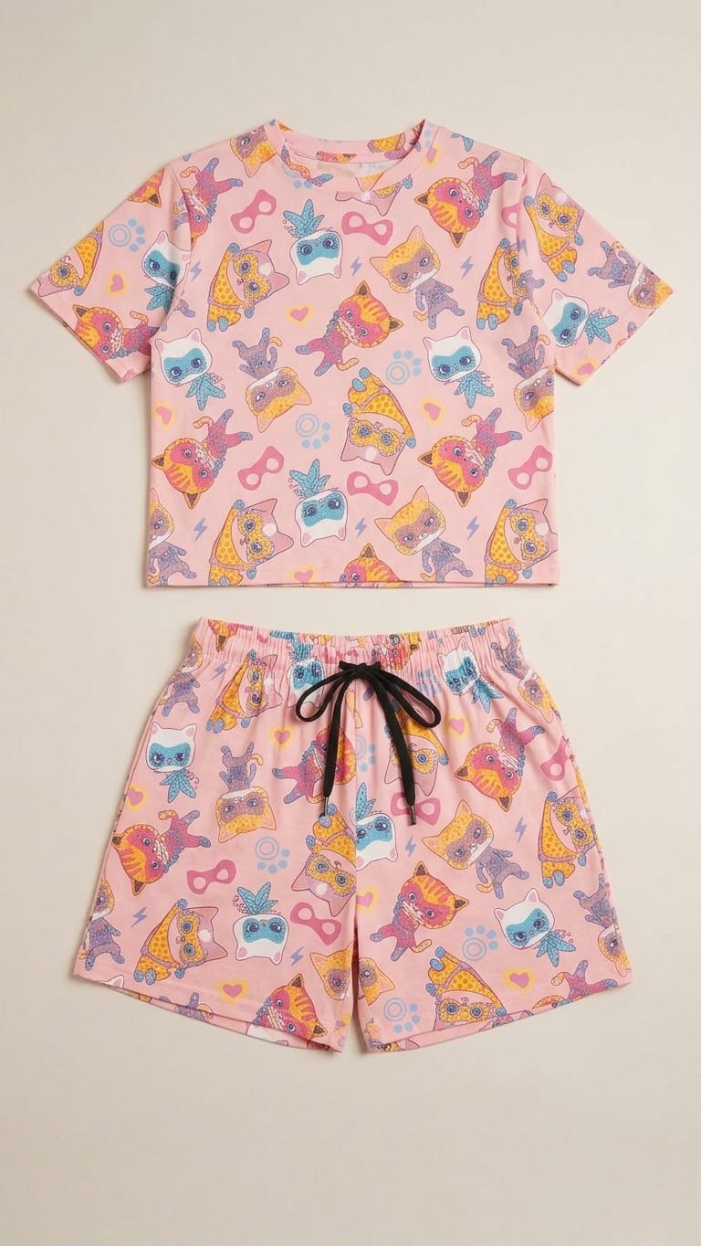 Cotton Night Wear Set